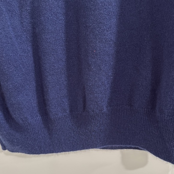 NWT Men's Navy Sweater 💯 merino wool - Picture 3 of 4